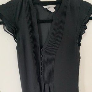 Black H&M Blouse Dress with Buttons